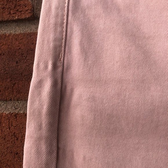 Marks & Spencer Light Dusted Pink Mid Rise Straight Leg Ankle Grazer Pants - Picture 8 of 14